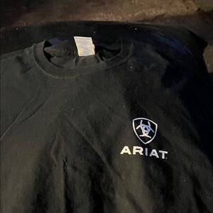 Ariat Black Tee with White Logo